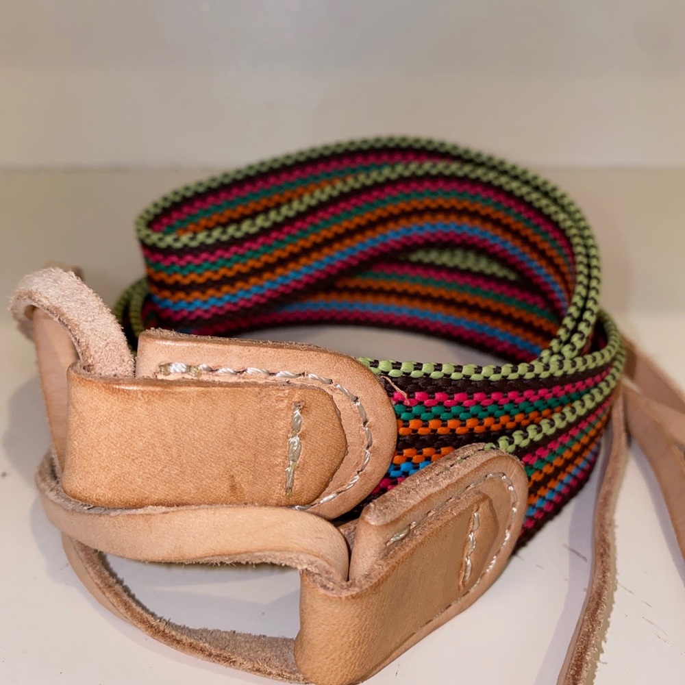 NWOT Consuela Multicolor Strap with Tan Leather